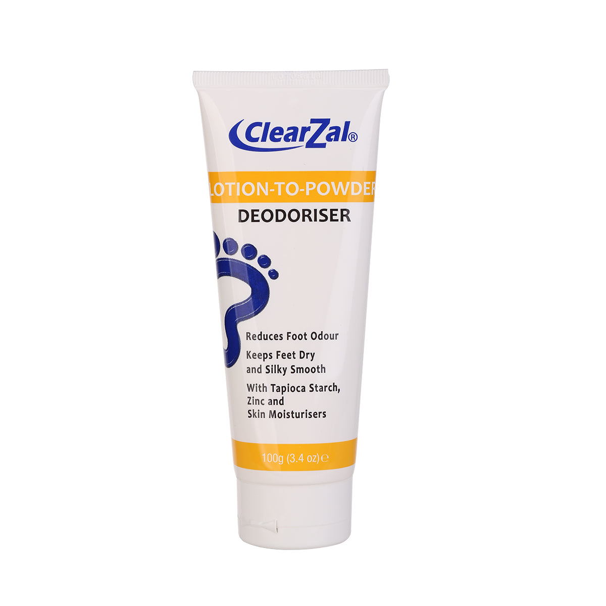 ClearZal Lotion-To-Powder Deodoriser, hyperhidrosisre commended solution to stop sweaty, smelly feet, Helps prevent blisters, Great for hyperhidrosis