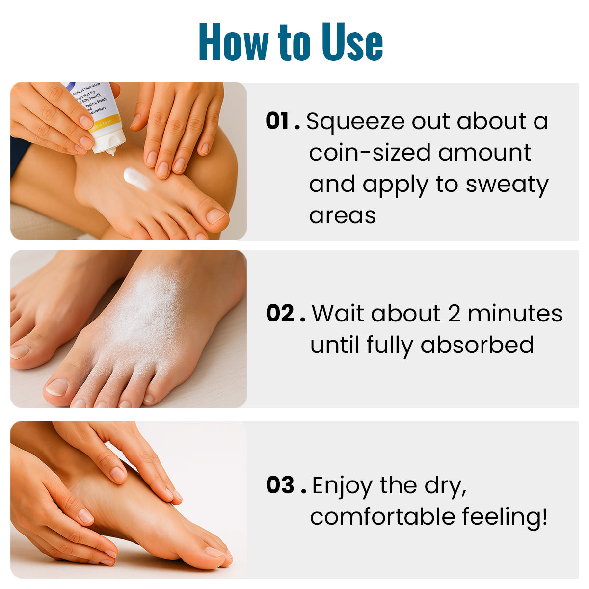 ClearZal Lotion-To-Powder Deodoriser, hyperhidrosisre commended solution to stop sweaty, smelly feet, Helps prevent blisters, Great for hyperhidrosis