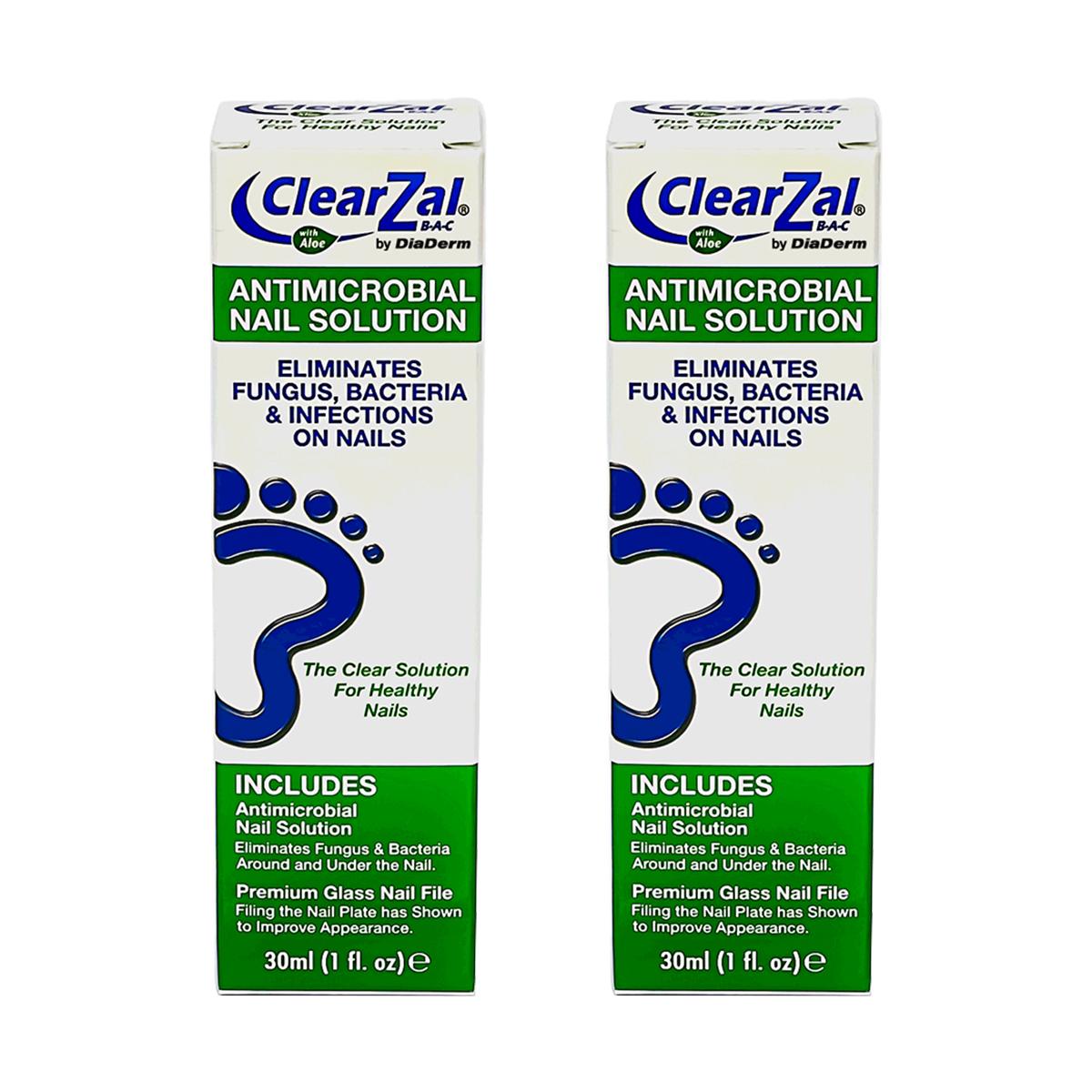 ClearZal Antimicrobial BAC Nail Solution Fungal Nail Treatment 1 Ounce Kills Fungus, Bacteria and  Viruses