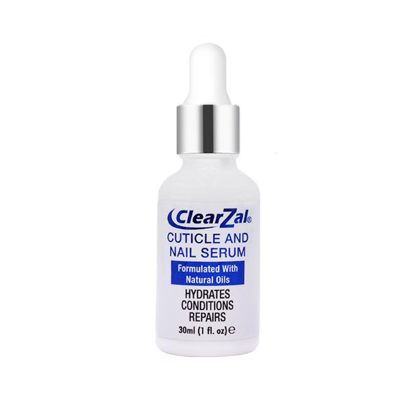 ClearZal Nail and Cuticle Serum, Hydrates Conditions Repairs - 1 oz Nail Nutrition Repair damaged nails  For Weak, Thin, Soft, Peeling Nails, Enriched with Tea Tree Oil, Vitamin E,  Avocado Oil,Reinforces, Thickens Nails, Promotes Strength and Flexibilit