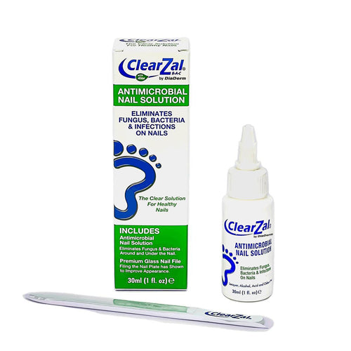 ClearZal Antimicrobial BAC Nail Solution Fungal Nail Treatment 1 Ounce Kills Fungus, Bacteria and  Viruses